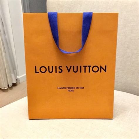 louis vuitton paper shopping bag for sale